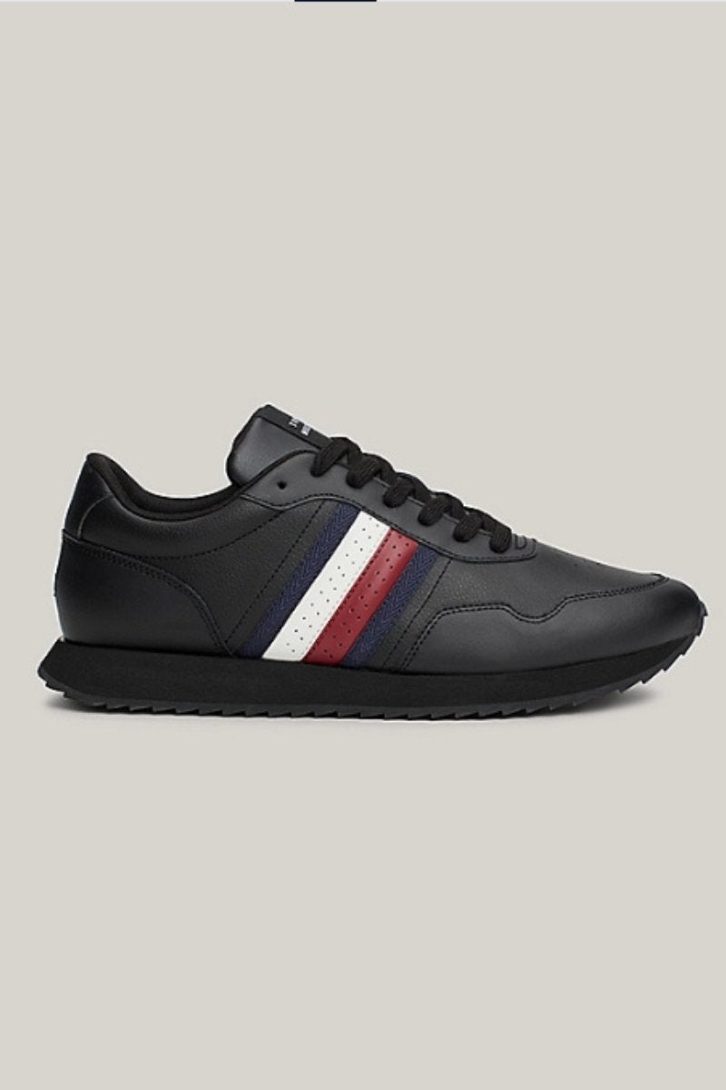 Tommy Hilfiger Runner Evo Mix Black Shoe