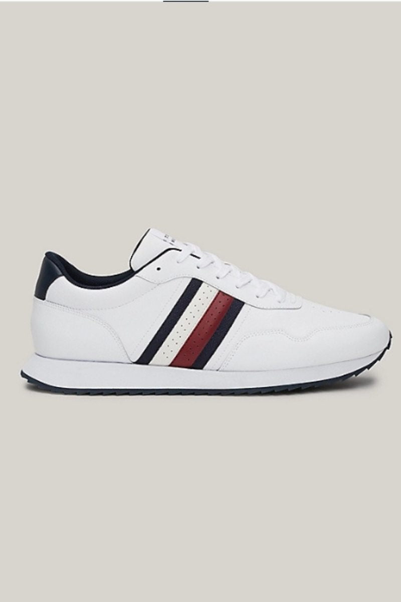 Tommy Hilfiger Runner Evo Mix White Shoe