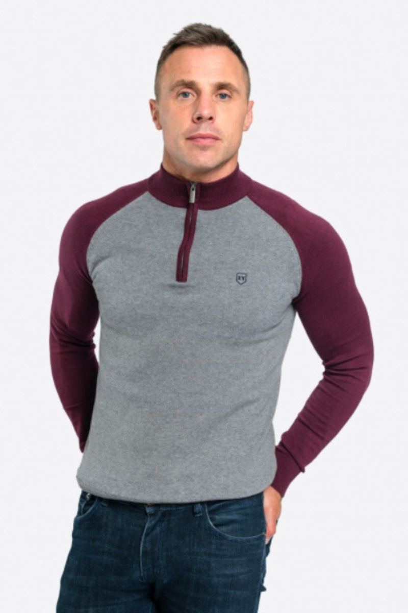 XV Kings Winterveldt 1/4 Zip Plum Steel