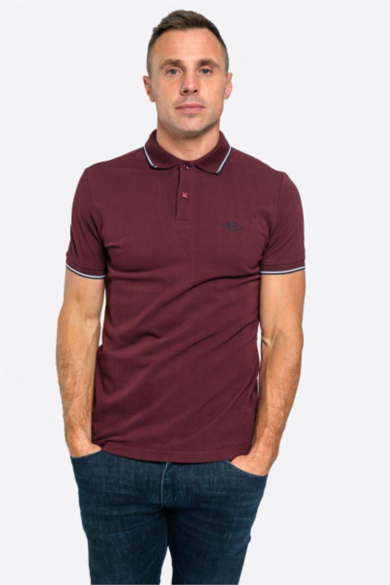 XV Kings Letaba Poloshirt Cabernet Stripe