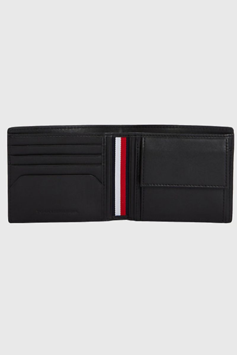 Tommy Hilfiger Monogram-Embossed Leather Wallet