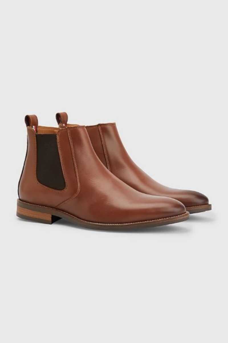 Tommy Hilfiger Essential Hill Boot Shoes Tommy Footwear 8 COGNAC 